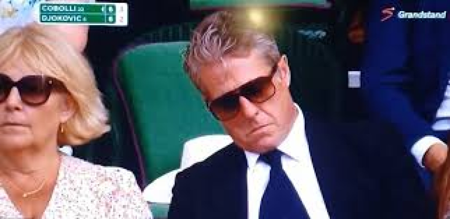 Momen Kocak di Wimbledon: Hugh Grant Tertidur di Royal Box, Bikin Netizen Heboh!